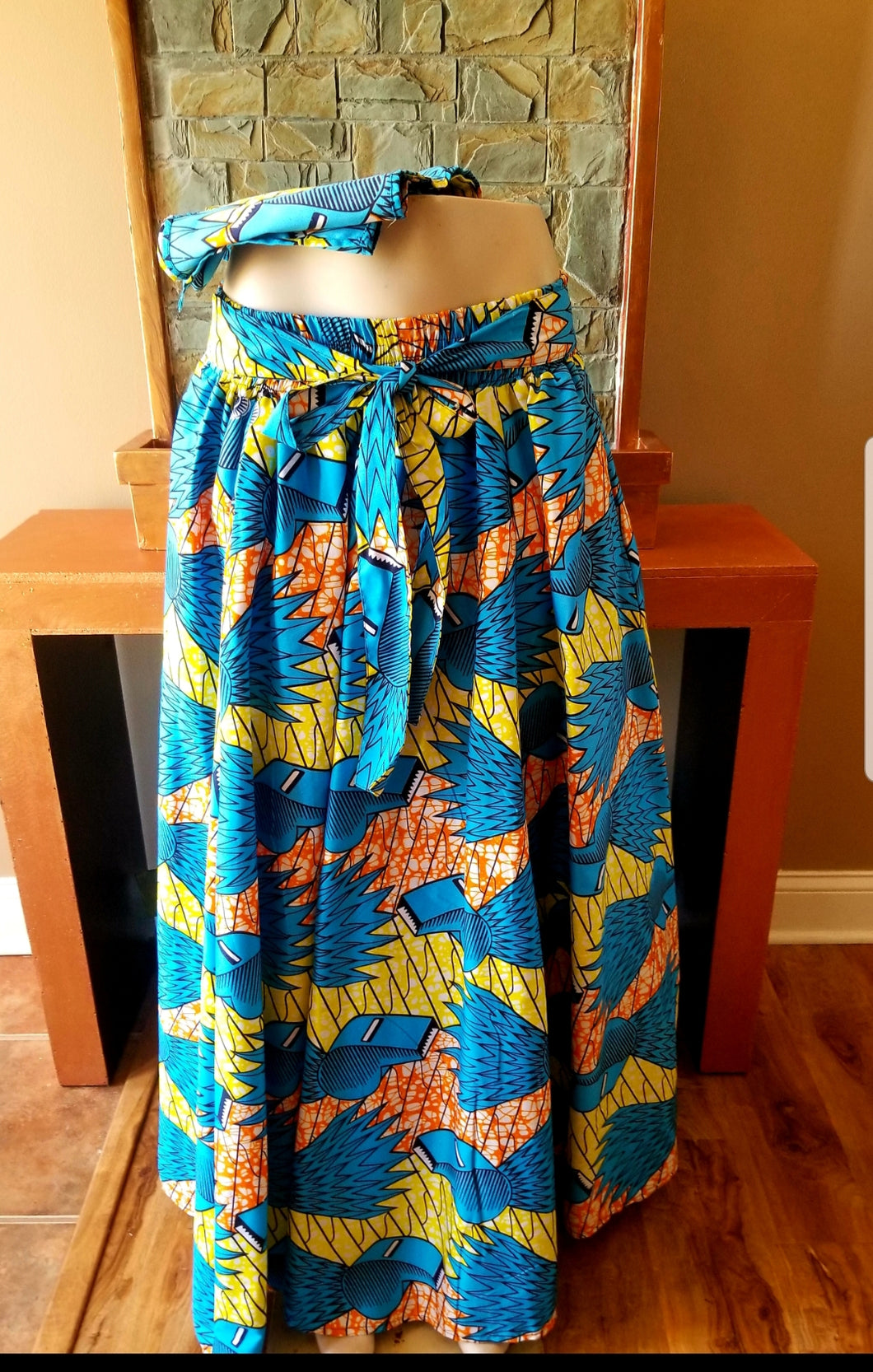 African Dashiki Skirt 004