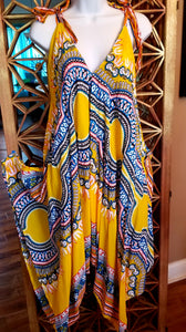 Dashiki Print Yellow