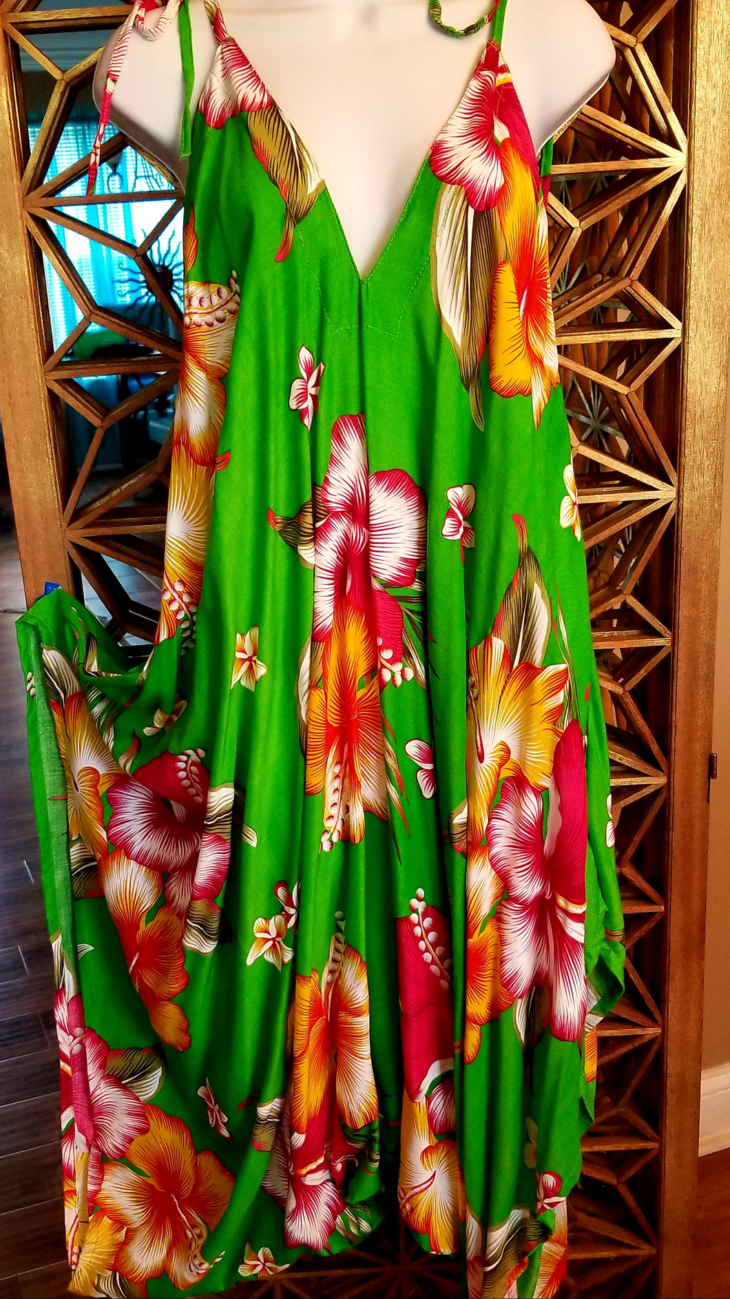 Hawaiian Print Green