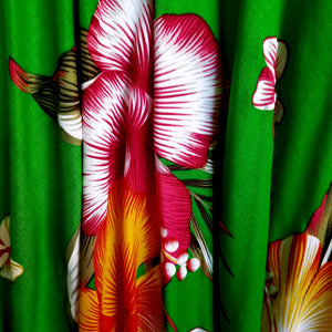 Hawaiian Print Green