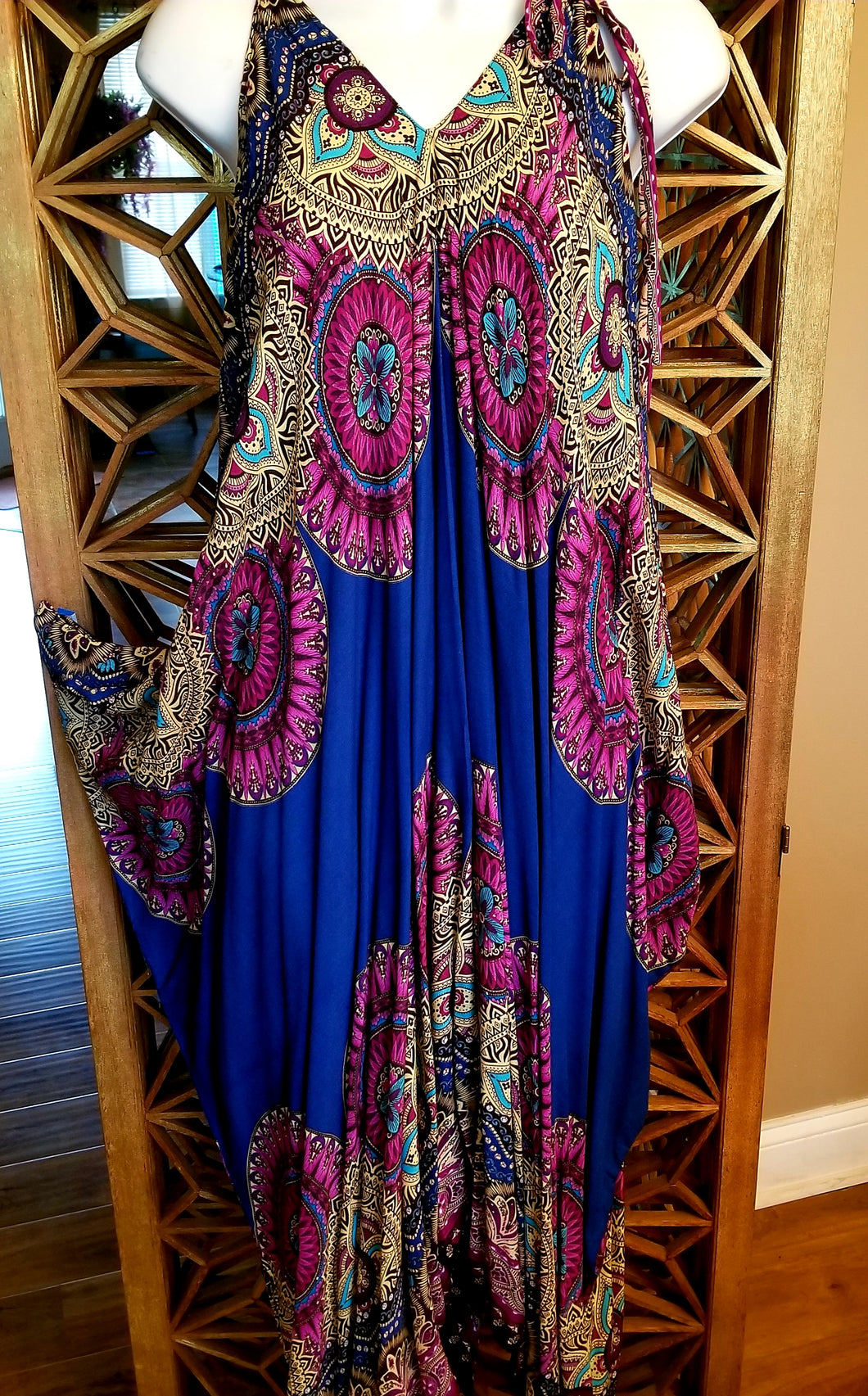 Indian Print Blue/purple